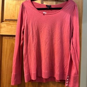 Talbots sweater. Puff sleeve with pearl details. NWT